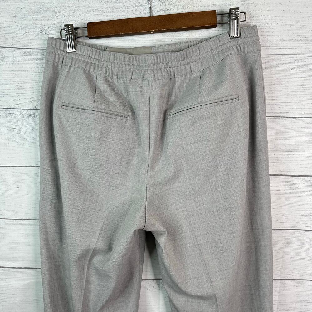 Club Monaco Womens size 4 Wool Blend Elastic Waist Trouser Pants Gray Career - Picture 5 of 10